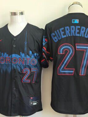 Vladimir Guerrero Jr. #27 Black City Edition Baseball Jersey